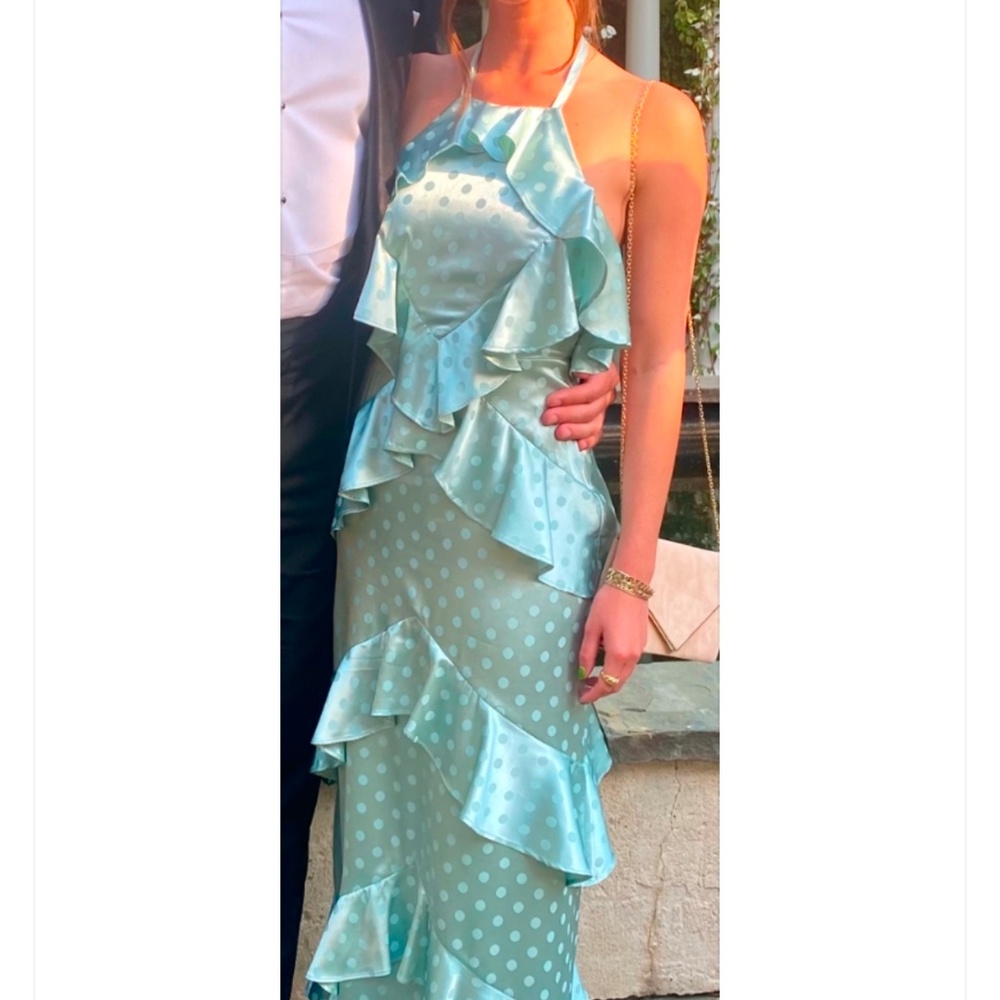 X REVOLVE BRIGITA DRESS IN MINT - Picture 5 of 5